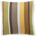 Hosta Stripes Cotton Square Pillow in Celedon