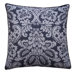 Hibiscus 24" x 24" Pillow in Pewter