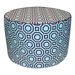 Labyrinth Pouf Cotton Ottoman