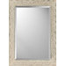Rectangle Aged Ivory Embellished Mirror