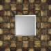 Aged Contemporary Block Contemporary Wall Mirror