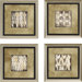 Aged Elegance by Goldberger Architectural Art (Set of 4) - 24" x 24"