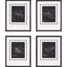 Chairs on Black by Olson Candice Olson Art (Set of 4) - 22" x 18" - 6836