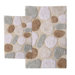 Pebbles 2 Piece Spa Contemporary Bath Rug Set