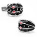 Palladium and Enamel Frog Cufflinks