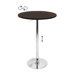 Adjustable Bar Table with Brown Top