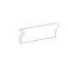 Castle De Verre 2" x 6" Counter Rail in Chalice Gold