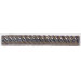 Cristallo Glass 1" x 8" Decorative Rope Pencil Rail in Black Opal
