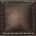 Ion Metals 4 1/4" x 4 1/4" Decorative Rope Accent Tile in Antique Bronze