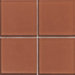Molten Glass 4 1/4" x 4 1/4" Wall Tile in Papaya