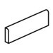 Magma 4" x 24" Unpolished Bullnose in Flat Element