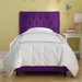 Tufted Micro-Suede Youth Bed in Purple