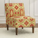 Ikat Fabric Slipper Chair