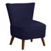 Mid Century Velvet Slipper Chair