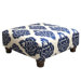 Diamonds Fabric Cocktail Ottoman