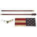 Heritage Series Antiqued US Traditional Flag Set