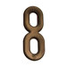 4" Address Light in Black (number 8)