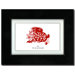 5" x 7" Black Satin Frame with Year of the Rabbit Print 04H