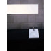 Domino Semi-Recessed Bathroom Sink in White