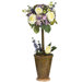 Hydrangea Rose Topiary Silk Flower Arrangement