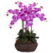 Large Phalaenopsis Silk Flower Arrangement in Orange