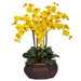 Large Phalaenopsis Silk Flower Arrangement in Yellow