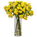 Japanese Silk Flower Arrangement in Yellow