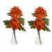 Mum with Bud Vase Silk Flower Arrangement (Set of 2)