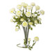 23" Ranunculus Stem in White (Set of 12)