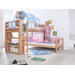 Etagenbett "Beni L" mit Textilset - Blau / Boy