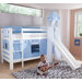 Etagenbett "Beni Boy" mit Rutsche und Textilset