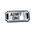 Ticket Mirror Acrylic Wall Decor