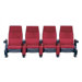 Regal Row of Four Movie Theater Chairs