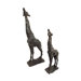 Two Piece Grazing Giraffe Statue Set
