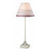 Girls Table Lamp with Pink and White Shade