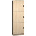 Solid Melamine Door Music Storage: 3 Equal Compartments