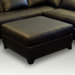 Villa Leather Cocktail Ottoman