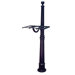 Ashland Mailbox Post with Dual Arm and Burial Kit