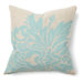 Illusion Flora Pillow in Turquoise Embroidered