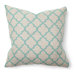 Illusion Tile Print Pillow in Turquoise