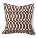 Illusion Geo Print Pillow in Brown