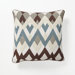 Global Bazaar Diamond Echo Pillow in Blue