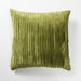 Illusion Venetian Velvet Pleated Pillow in Green