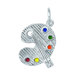 1.7 Grams Sterling Silver Artist Pallet Charm