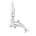 Sterling Silver 3-D Dolphin Charm