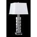 Crystal Beveled Square Table Lamp