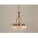 Swoop 5 Light  Chandelier with Glass Shade