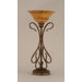 Table Lamp with Firre Saturn Glass Shade