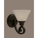 Curl Wall Sconce with Italian Bubble Glass Shade
