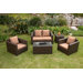 Metro 5 Piece Deep Seating Group with Cushions